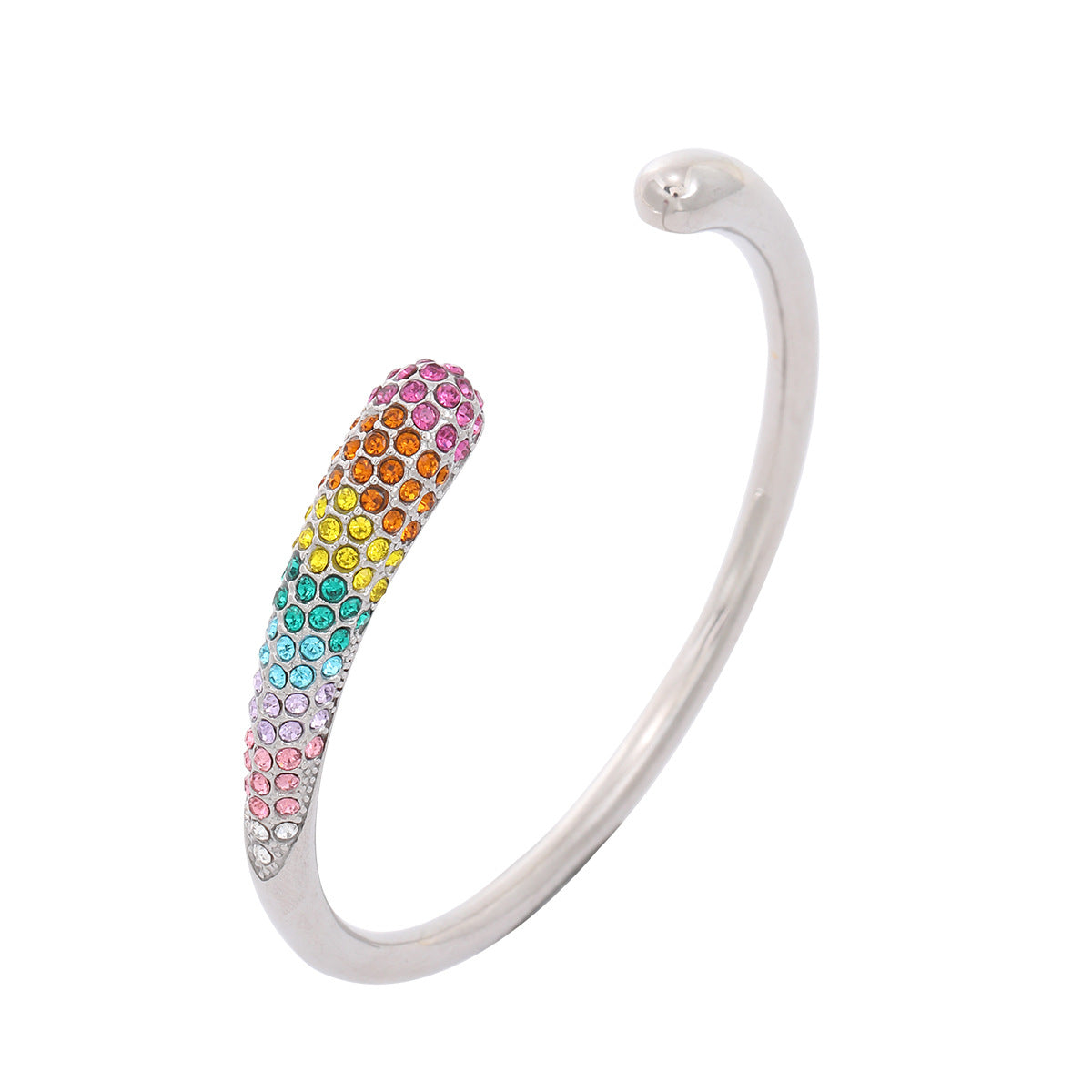 Fashionable Pearl-Embellished Titanium Steel Bracelet for Women with 18K Gold Plating, Minimalist Office Chic Style