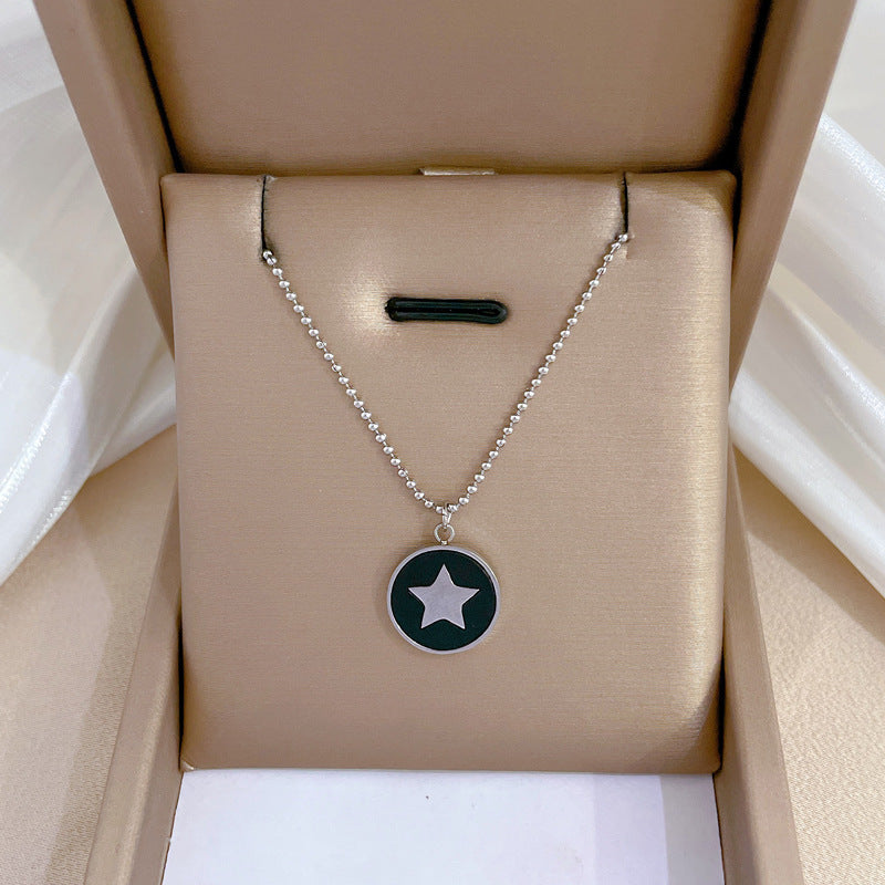 Minimalist Plated Titanium Steel Geometric Collar Necklace Unisex