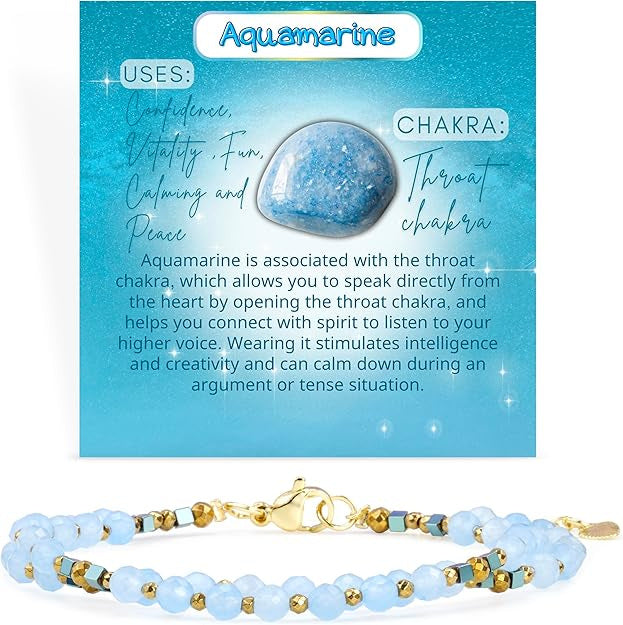 Geometric Natural Stone Crystal Beaded Bracelet Unisex Handmade Jewelry