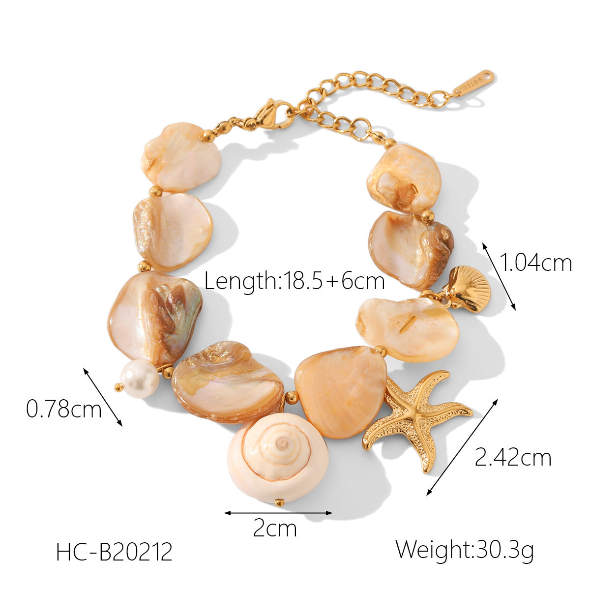 Minimalist Ocean-Inspired Stainless Steel Pendant Necklace with Shell Charm and Plated Finish for Women