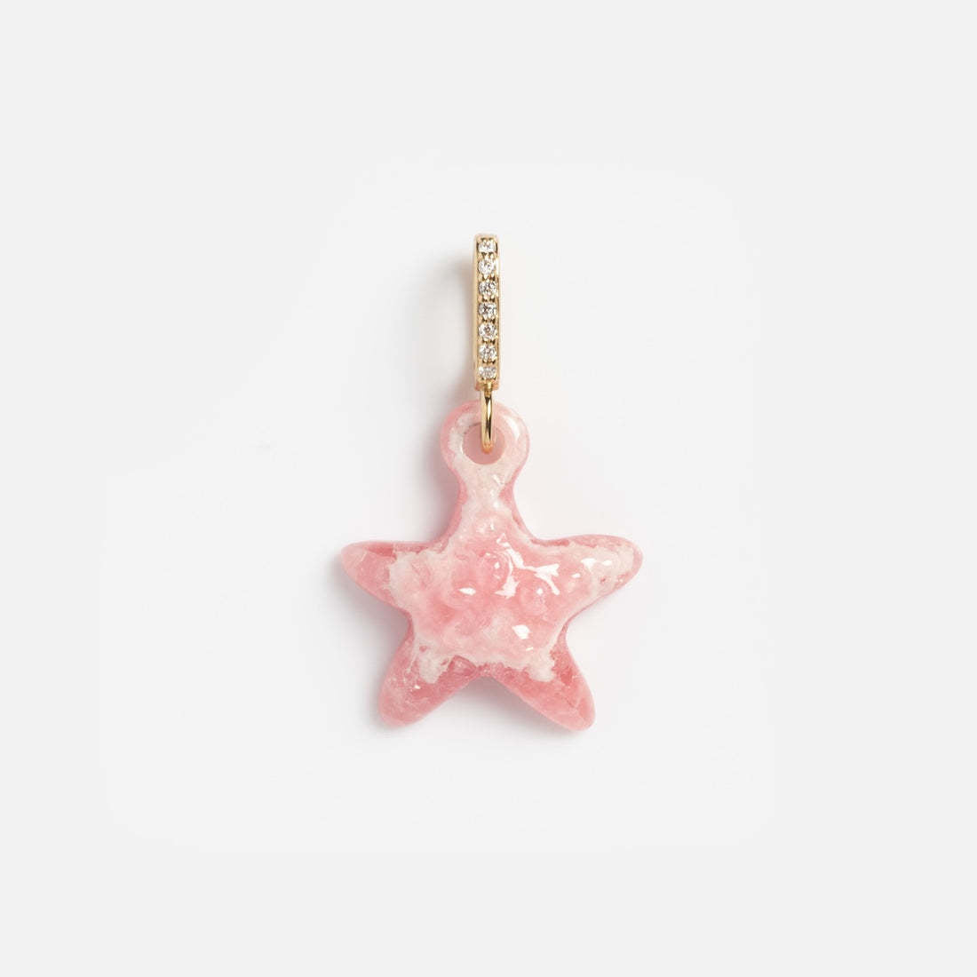 Minimalista Cuore Colorato Pesce Ottone Placcato Ciondolo Charm Barra