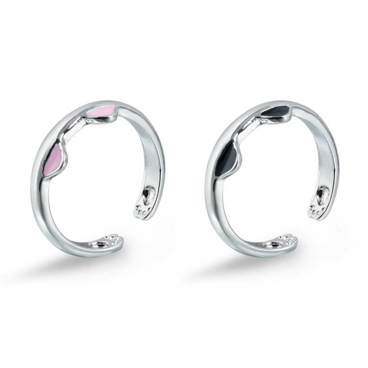 Adjustable Geometric Drip Oil Plated Ring for Women
