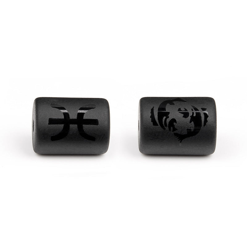 Matte Square Glass Zodiac Charm Bar