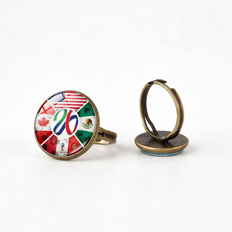 Sporty Geometric Alloy Plated Ring Unisex Fashion Jewelry
