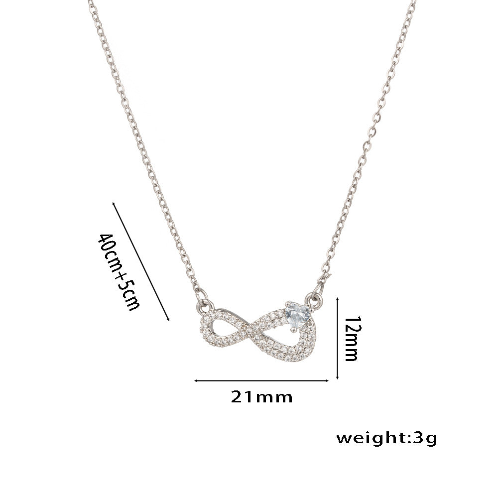 Collana Minimalista da Donna in Acciaio al Titanio con Lettera, Intarsi in Zircone e Catena a O Lucida