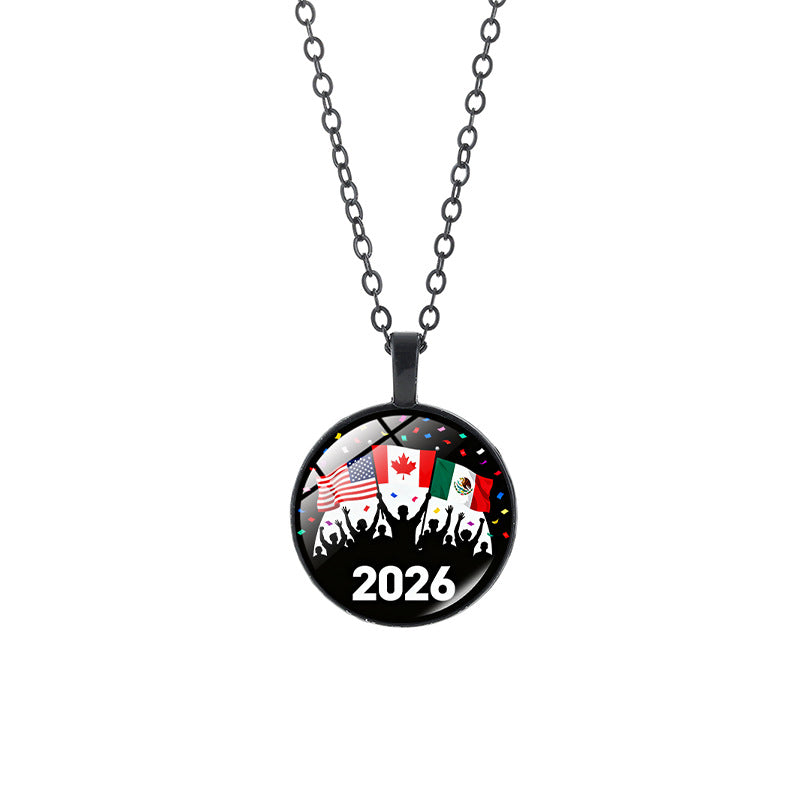Sporty Geometric Crystal Pendant Alloy Plated Necklace Unisex Casual Chain