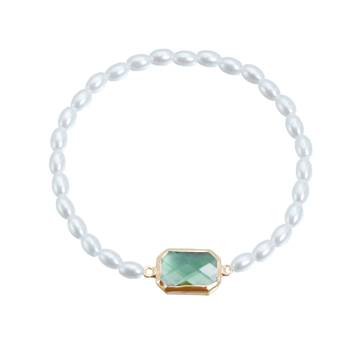Fashion Double Layer Square Geometric Alloy Necklace with Rhinestone and Imitation Pearl for Women