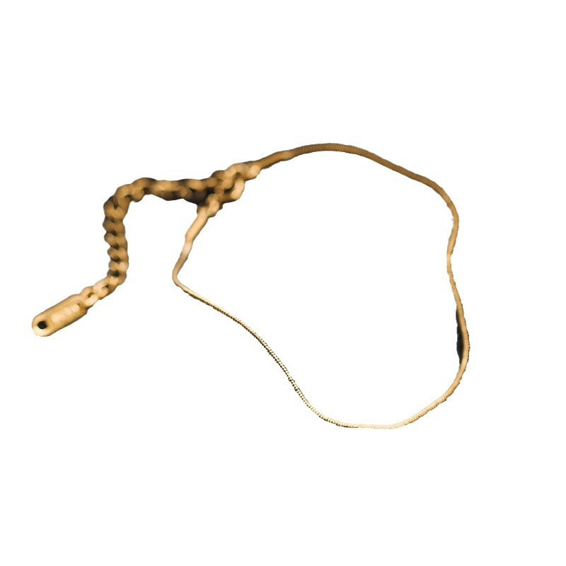 Minimalist Geometric Titanium Steel Anklet for Women with Snake Chain Design
