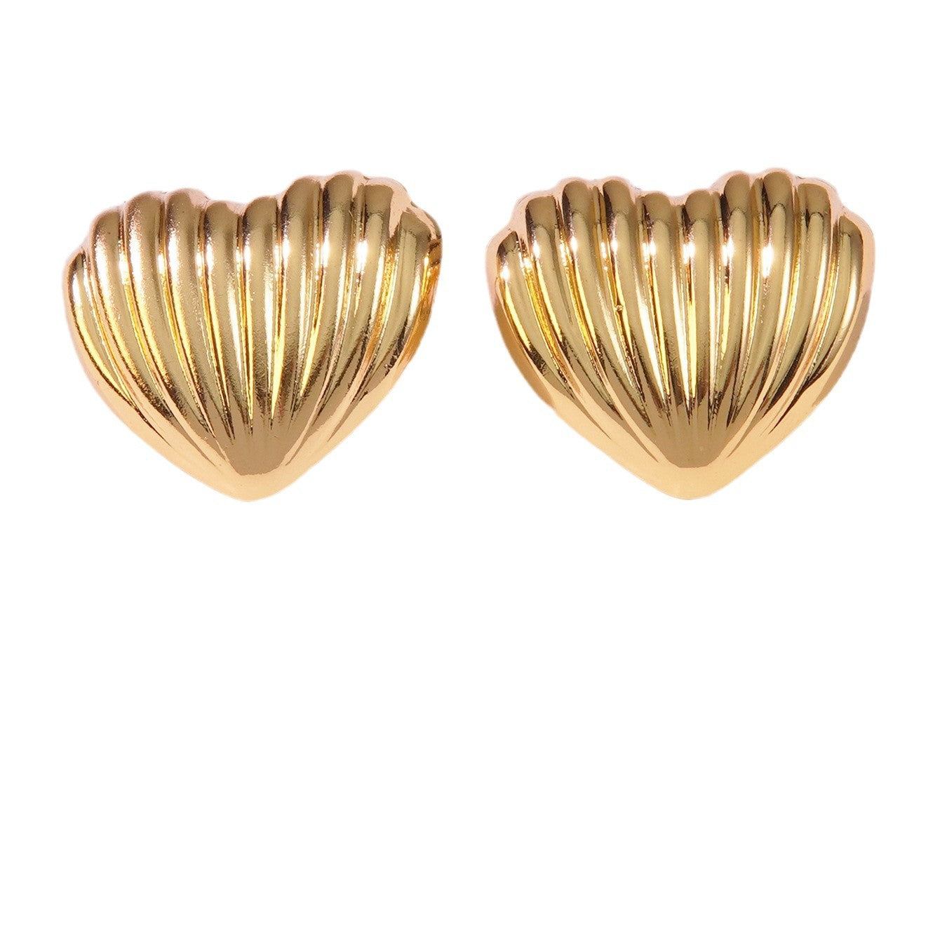Cute Sweet Heart Shaped Stainless Steel Earrings for Women