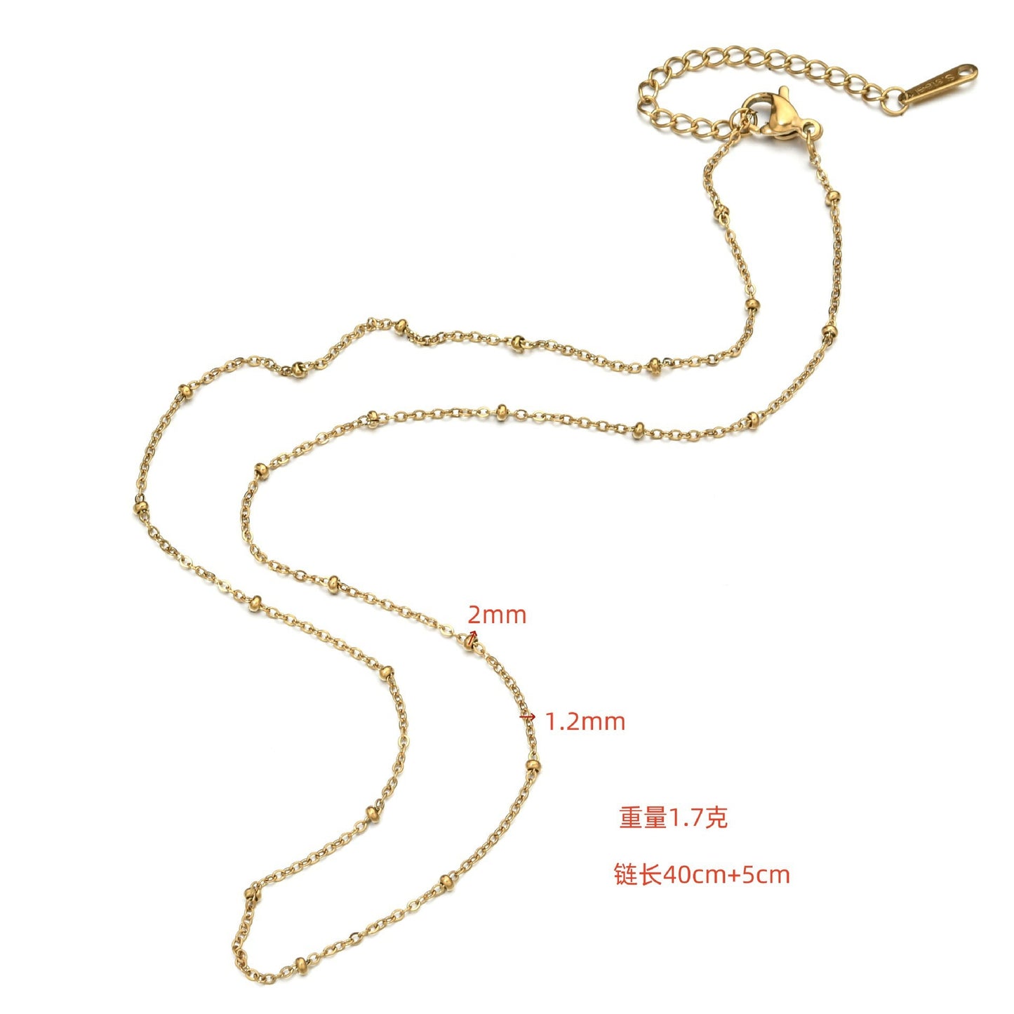 Bracciale a più strati da donna in acciaio inossidabile tonalità fredda, stile minimalista, con finitura galvanica