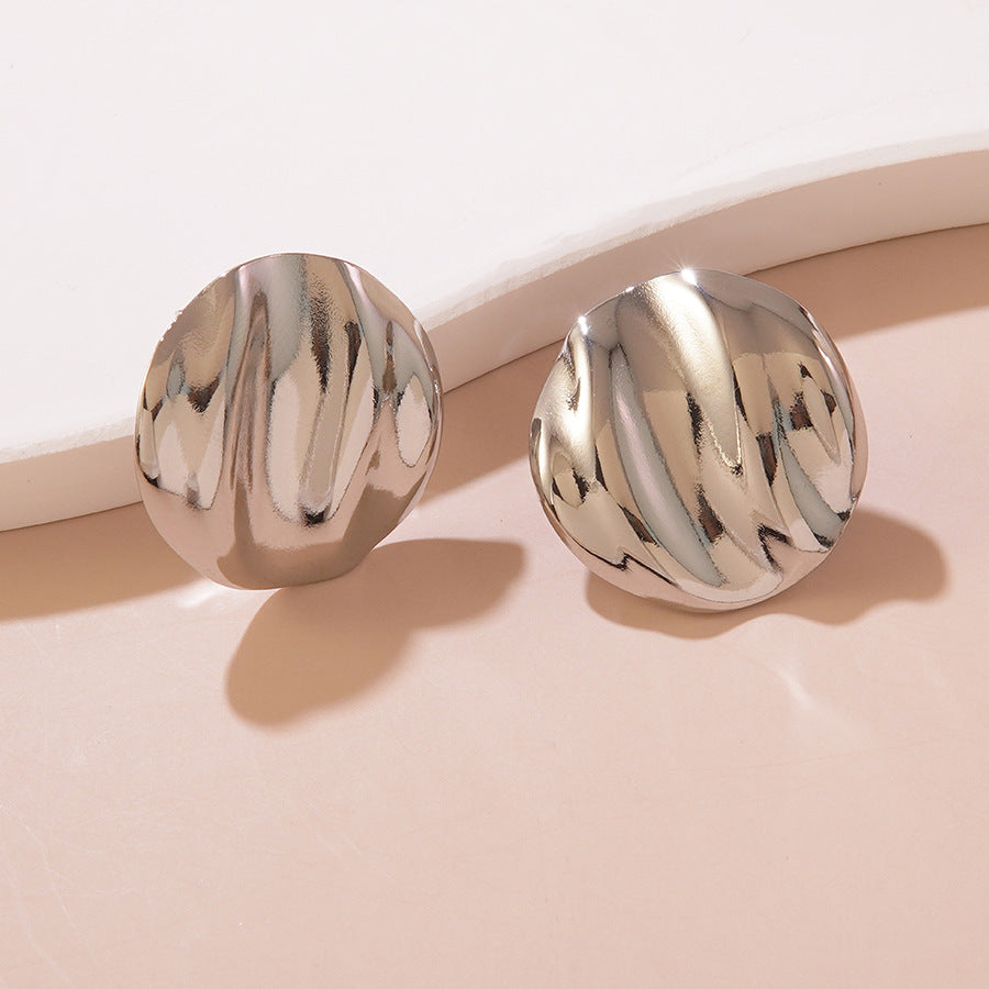 Elegant Geometric Star Stainless Steel Stud Earrings for Women