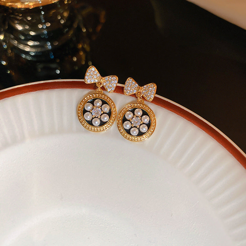 Vintage Geometric Earrings with Gold-Plated Copper Base and Stainless Steel Posts for Women