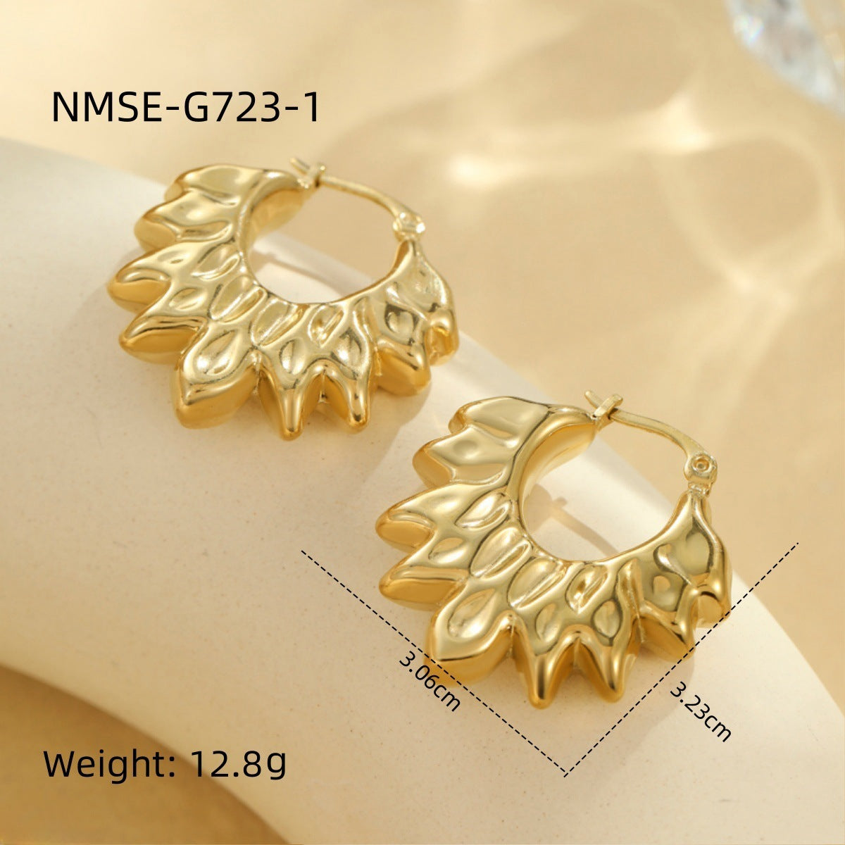 Minimalist Butterfly Stud Earrings in Stainless Steel with Plated Finish for Women