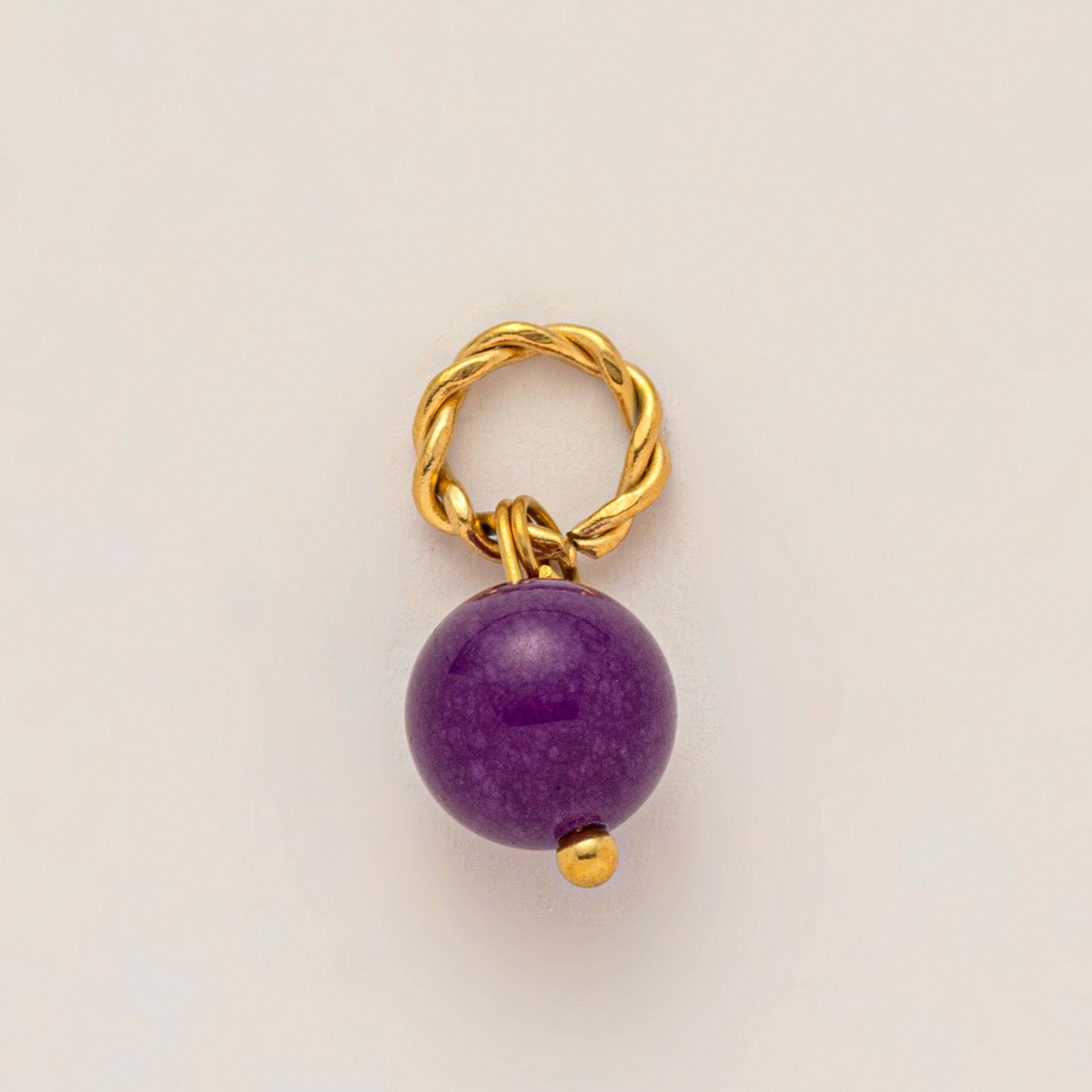 Minimalist Floral Plated Alloy Bag Charm