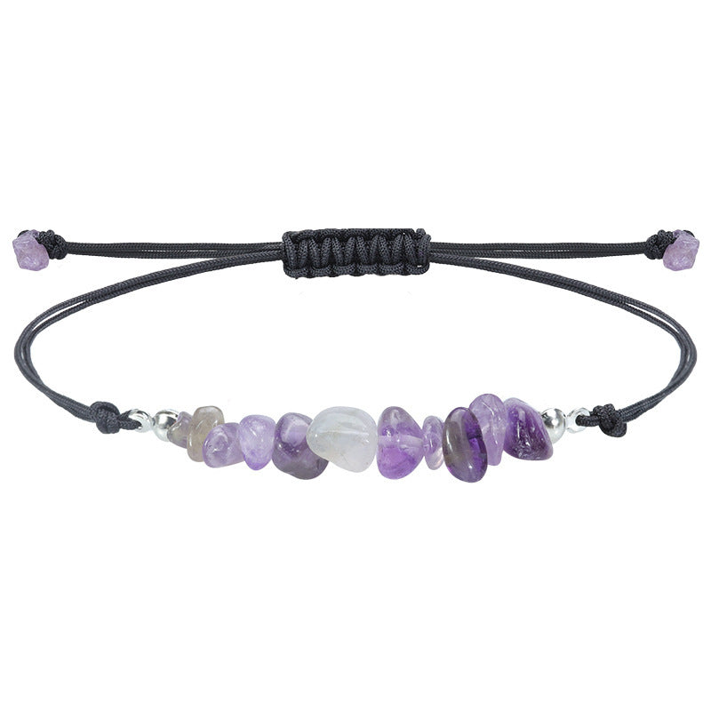 Elegant Geometric Crystal Beaded Bracelet Unisex Handmade Stone Jewelry