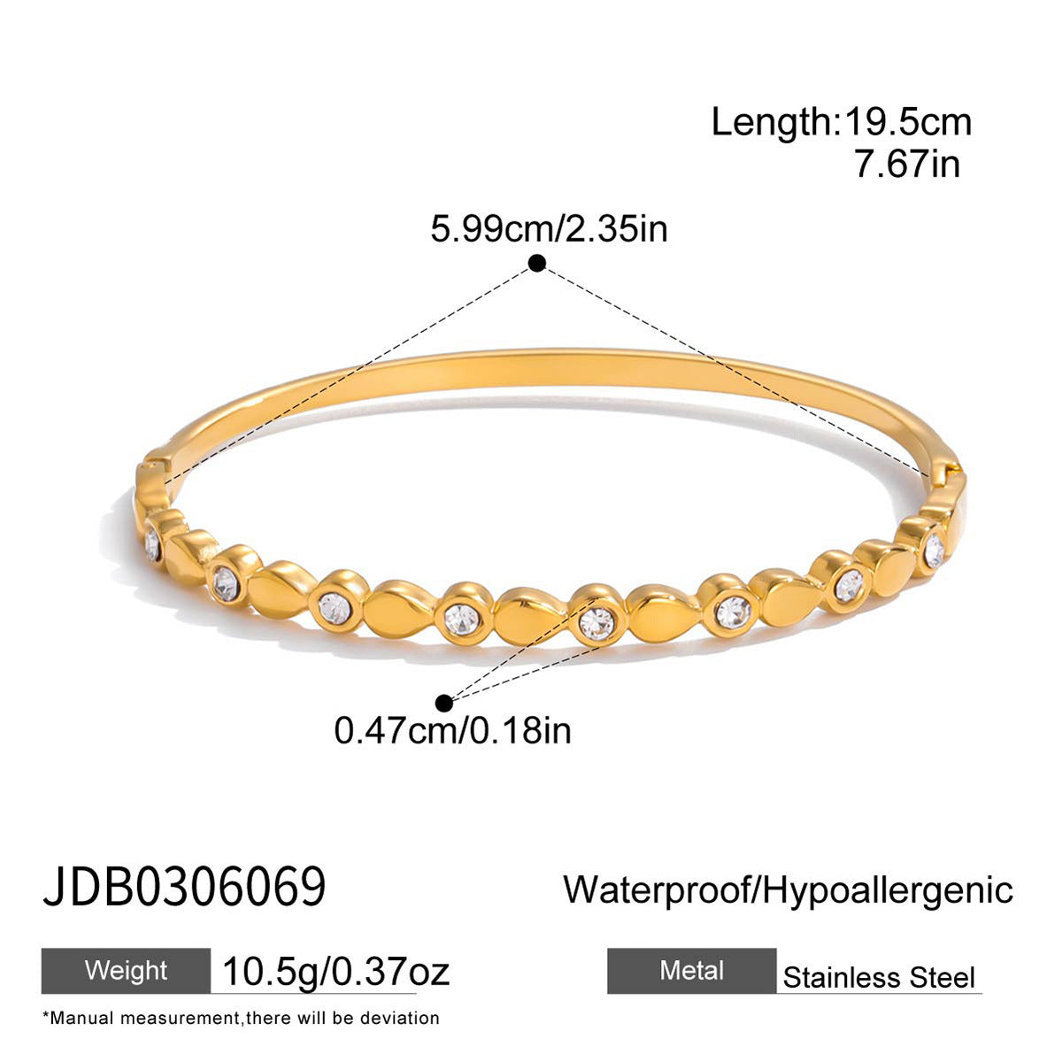 Anello Occhio di Tigre Geometrico in Acciaio al Titanio con Placcatura Sottovuoto PVD Oro per Donna Accessorio di Moda in Acciaio Inossidabile