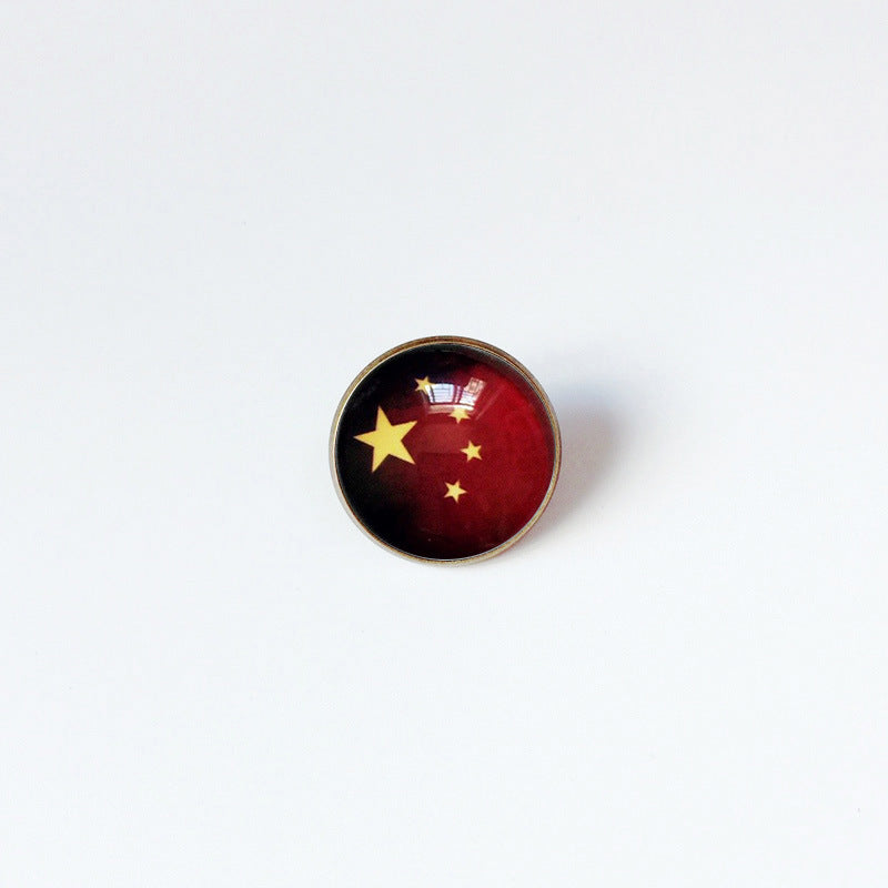 Pin de Solapa de Aleación Esmaltado Personalizado con Diseño de Bandera del Mundo para Hombres y Mujeres