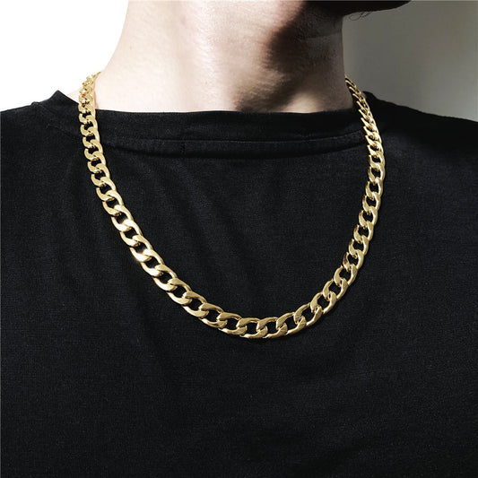 Hip-hop Punk Geometric Titanium Steel Rope Chain Necklace Unisex