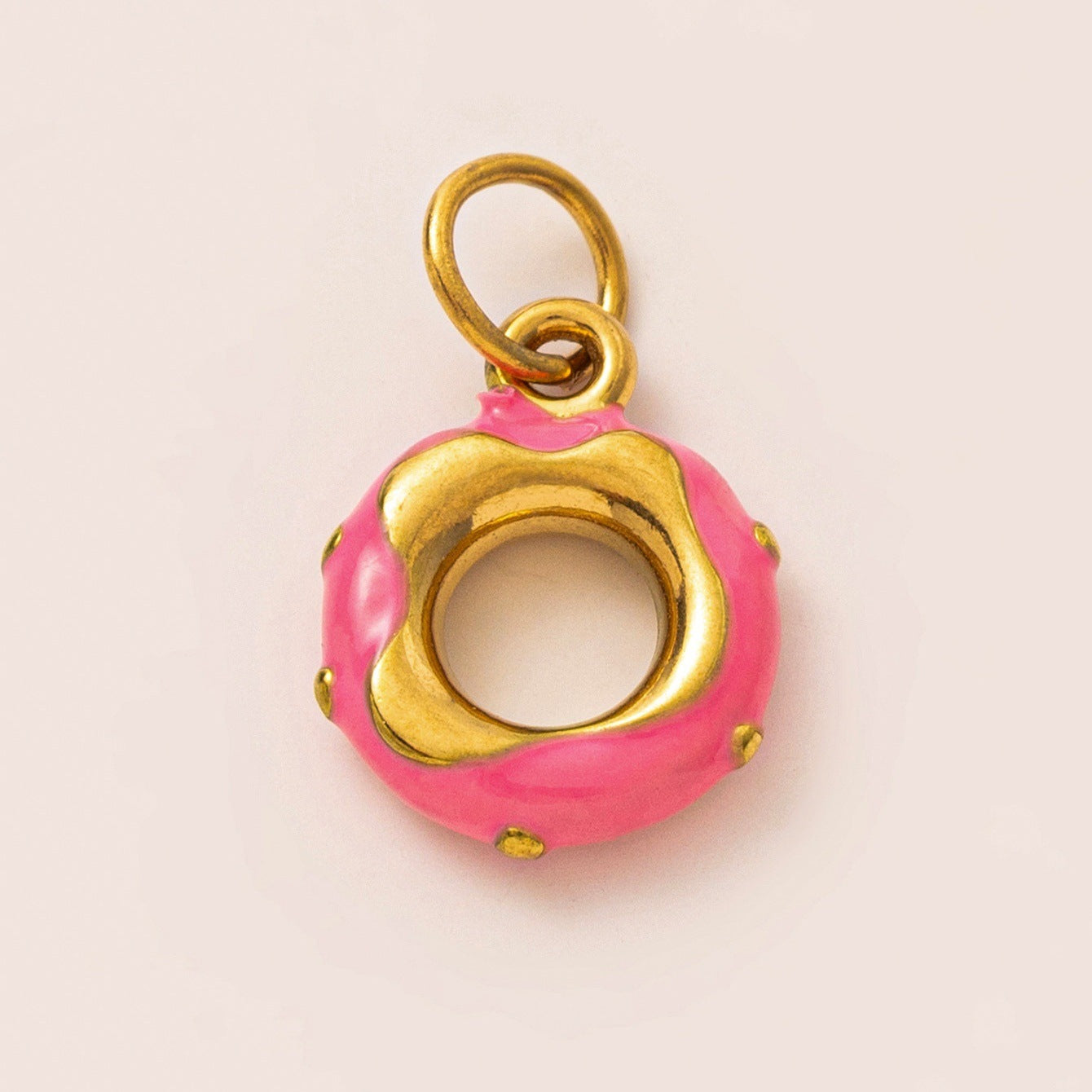 Minimalist Casual Brass Fruit Pattern Bag Charm Keychain