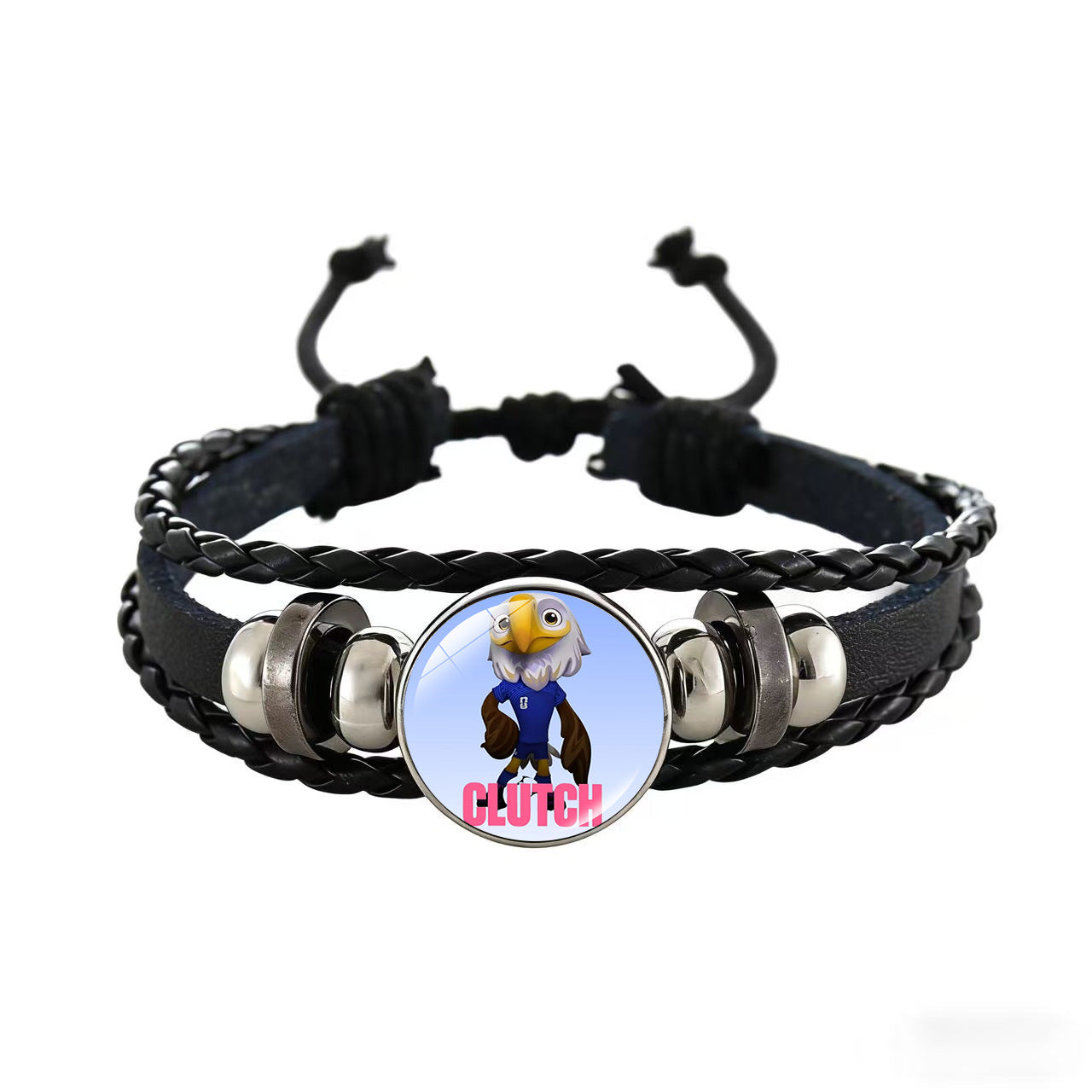 Unisex Cartoon Geometric Leather Bracelet Adjustable Wristband