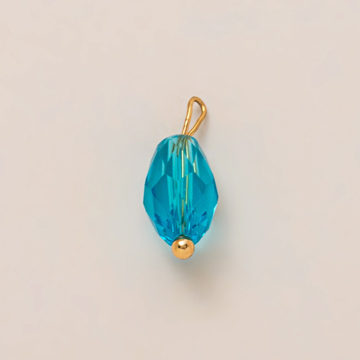 Luxury 18K Gold Plated Brass Pendant with Gemstone Inlay Geometric Fish Clover Heart Design