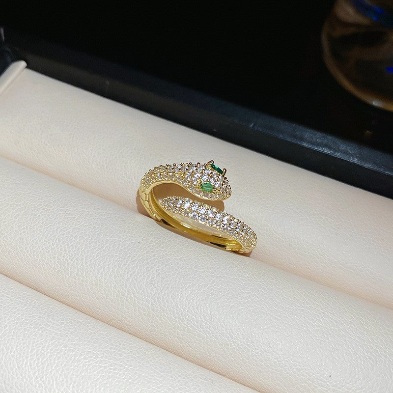 Anello elegante e geometrico ispirato alle perle con intarsio in zircone da donna, anello minimalista alla moda da dito indice, gioielli di lusso per le mani