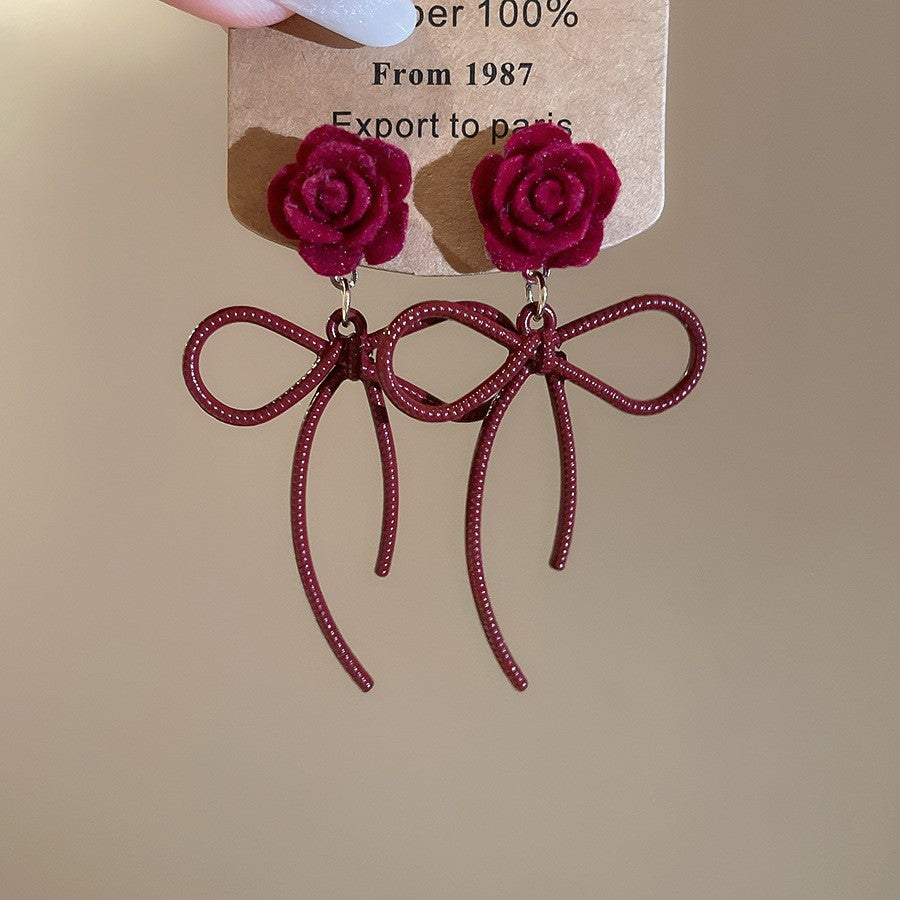 Retro Minimalist Geometric Resin Earrings with Zirconia Accents and 925 Silver Posts for Women