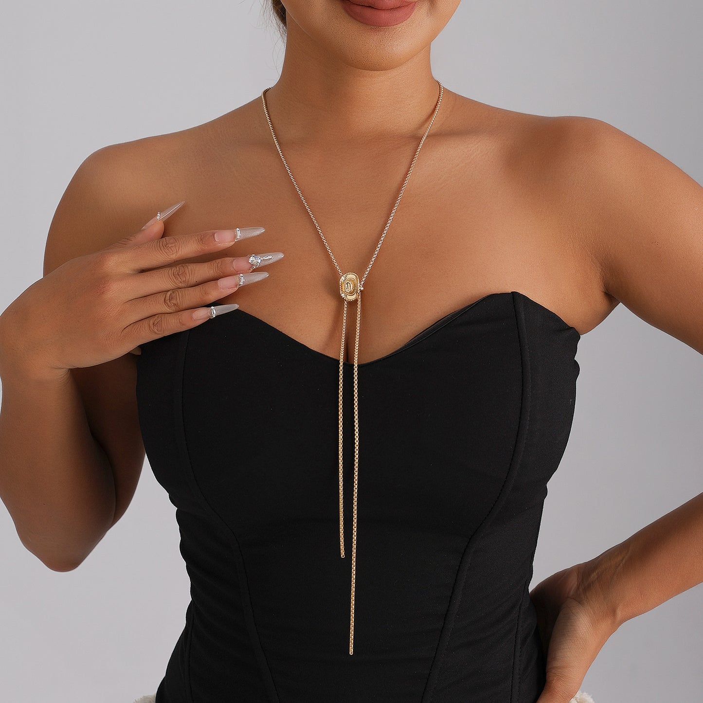 Minimalist Butterfly Geometric Alloy Plated Necklace for Women