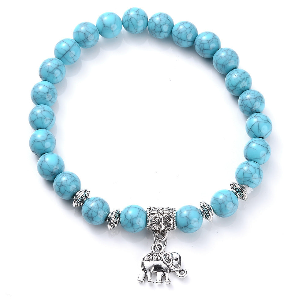 Ethnic Animal Alloy Bracelet with Turquoise Unisex Jewelry