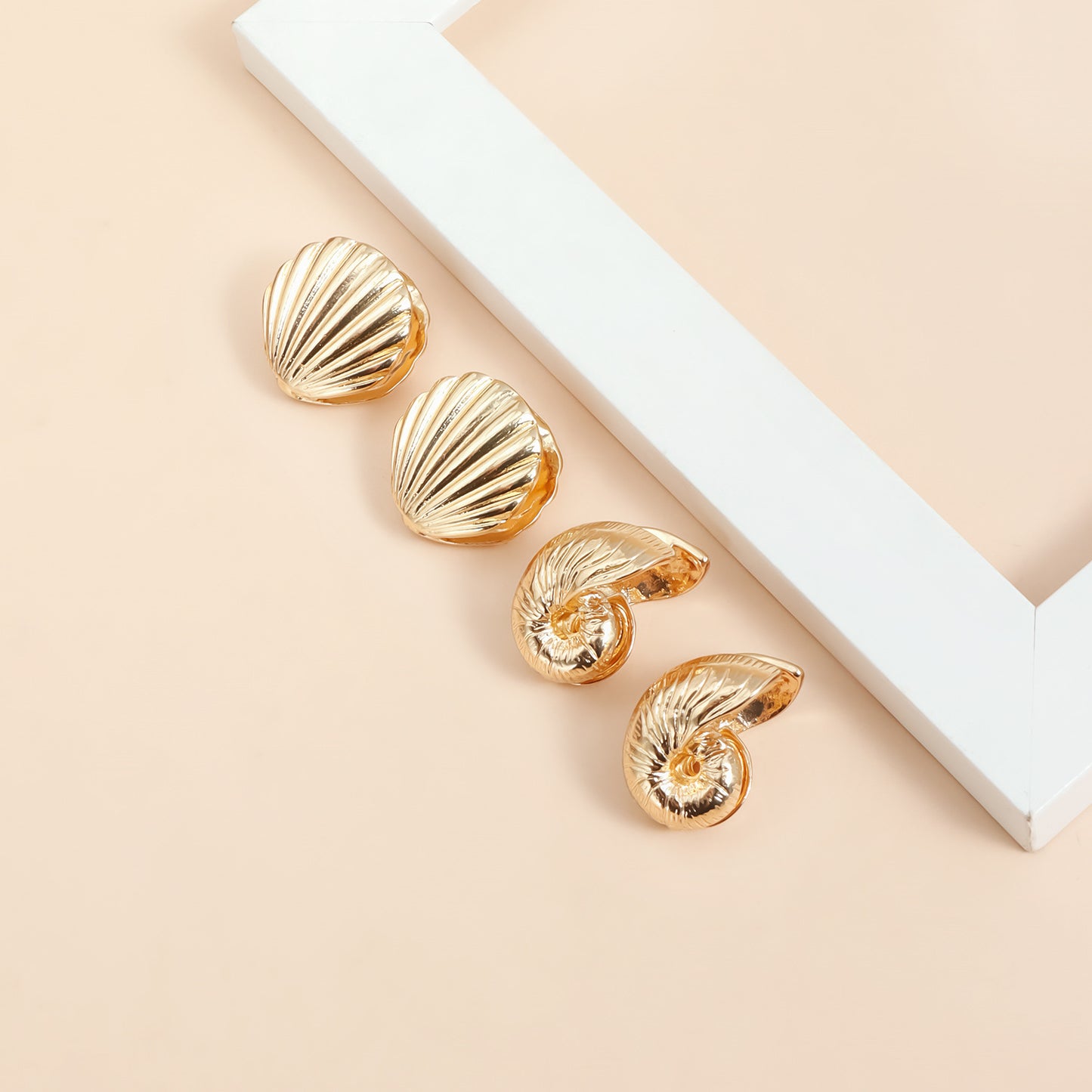 Casual Geometric Plated Zinc Alloy Leaf Earrings for Women