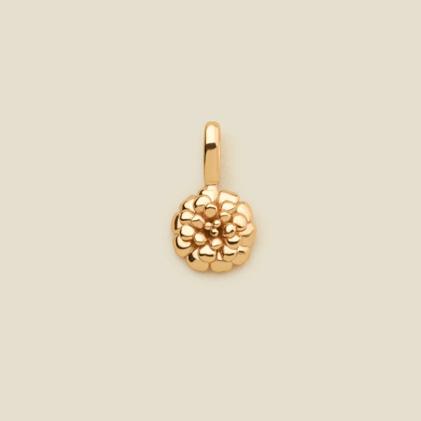 Vintage 18K Gold Plated PVD Stainless Steel December Birthstone Charm Bar
