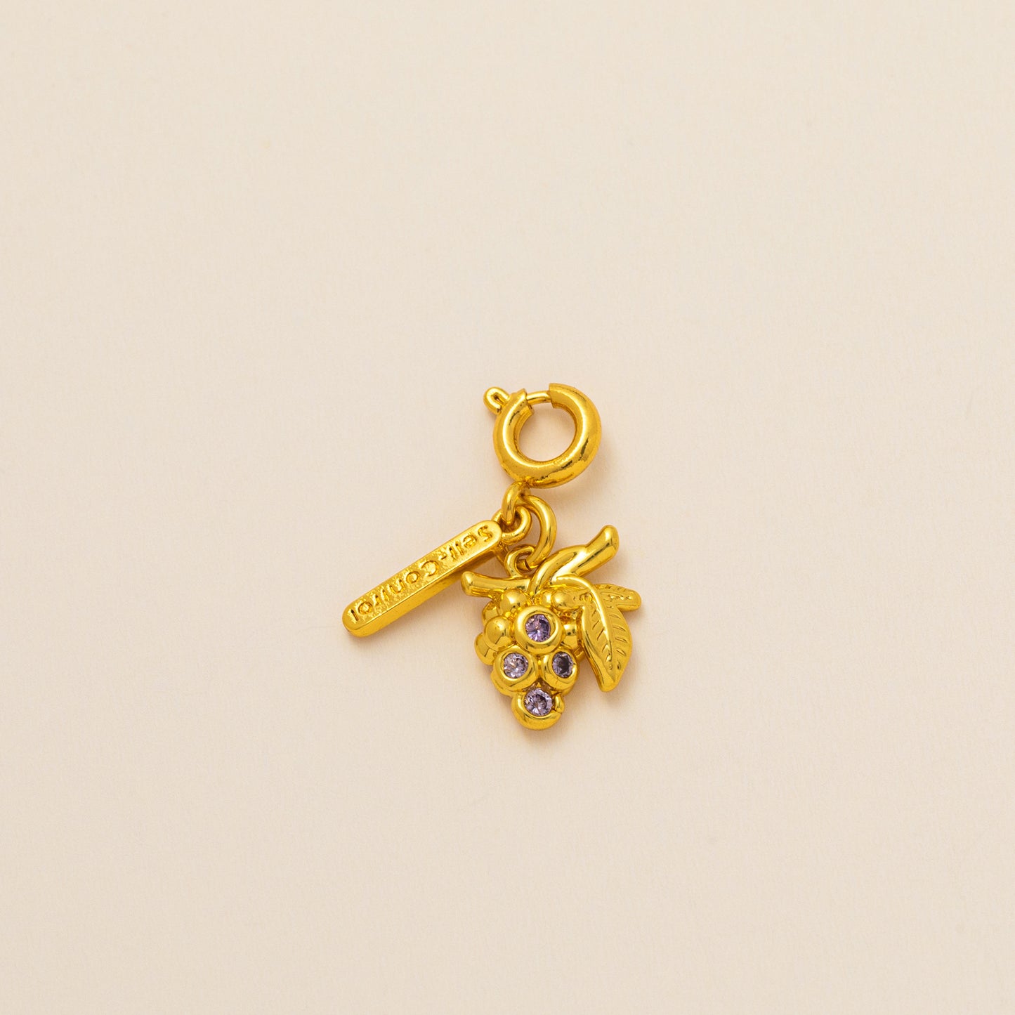 Minimalist Brass Plated Fruit Pendant Necklace