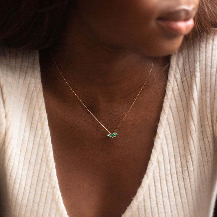 Vintage Geometric Stainless Steel Choker Necklace with 18K Gold Plating and Birthstone Accents
