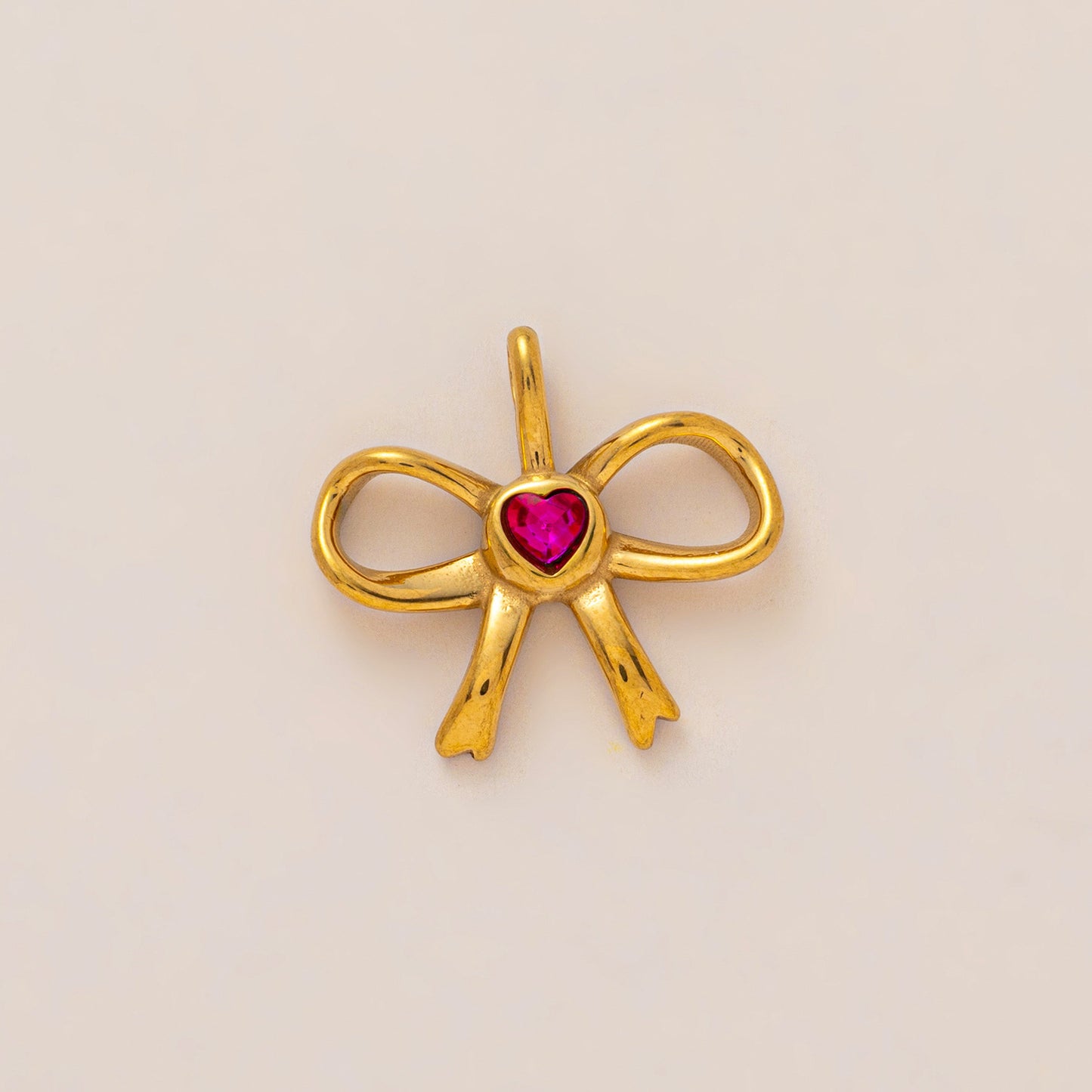 Vintage 18K Gold Plated Stainless Steel Floral Cat Charm Bar