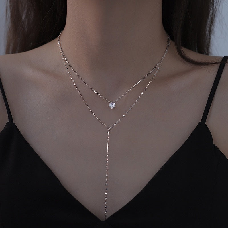 Minimalist Irregular Animal-Shaped Titanium Steel Pendant Necklace for Women with Plated Finish