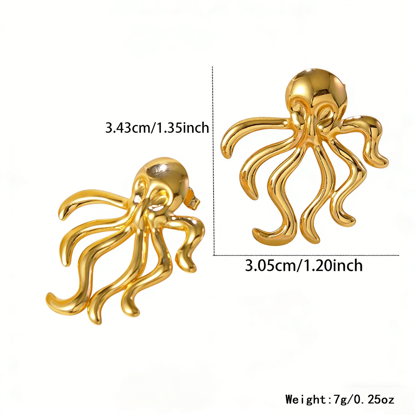 Elegant Stainless Steel Starfish Shell Pearl Stud Earrings for Women