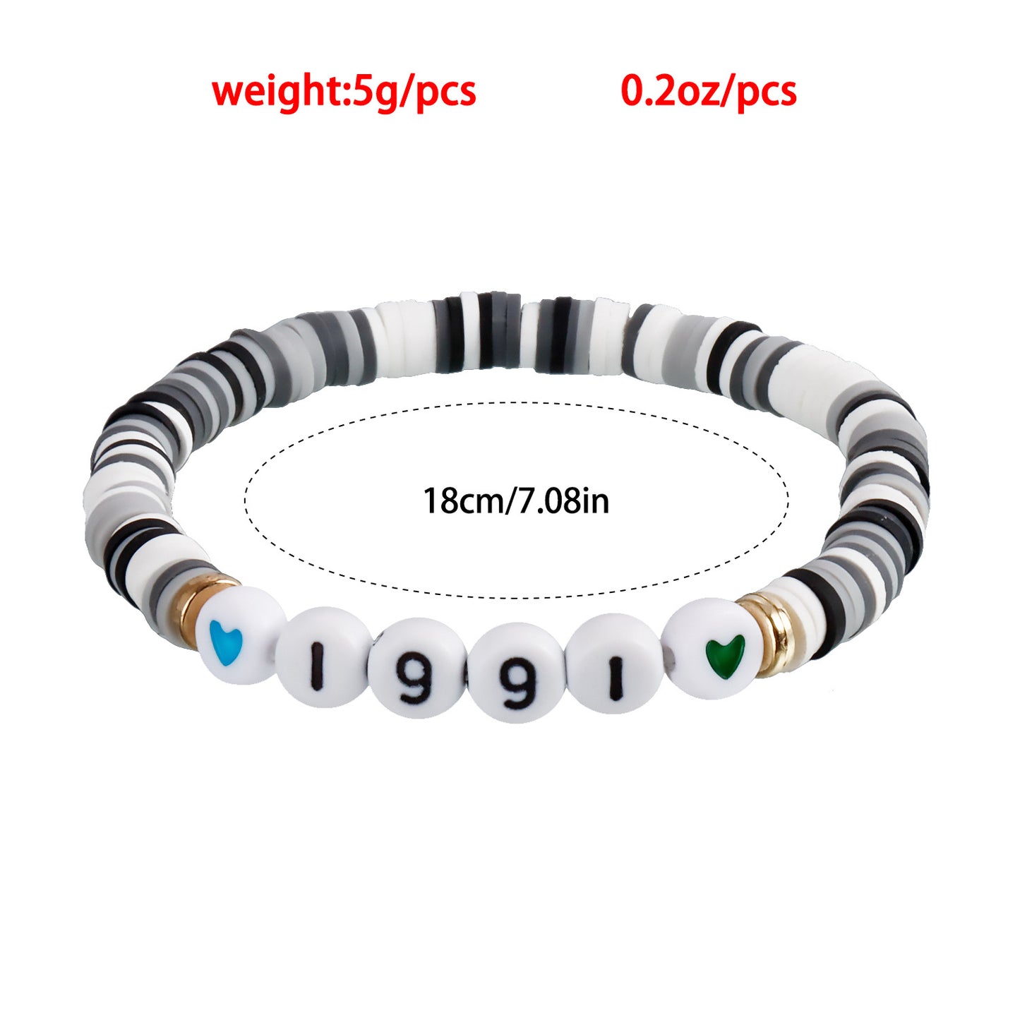Geometric Ins Style Plated Bracelet Set with Crystal Charms and Letter Accents for Women and Men
