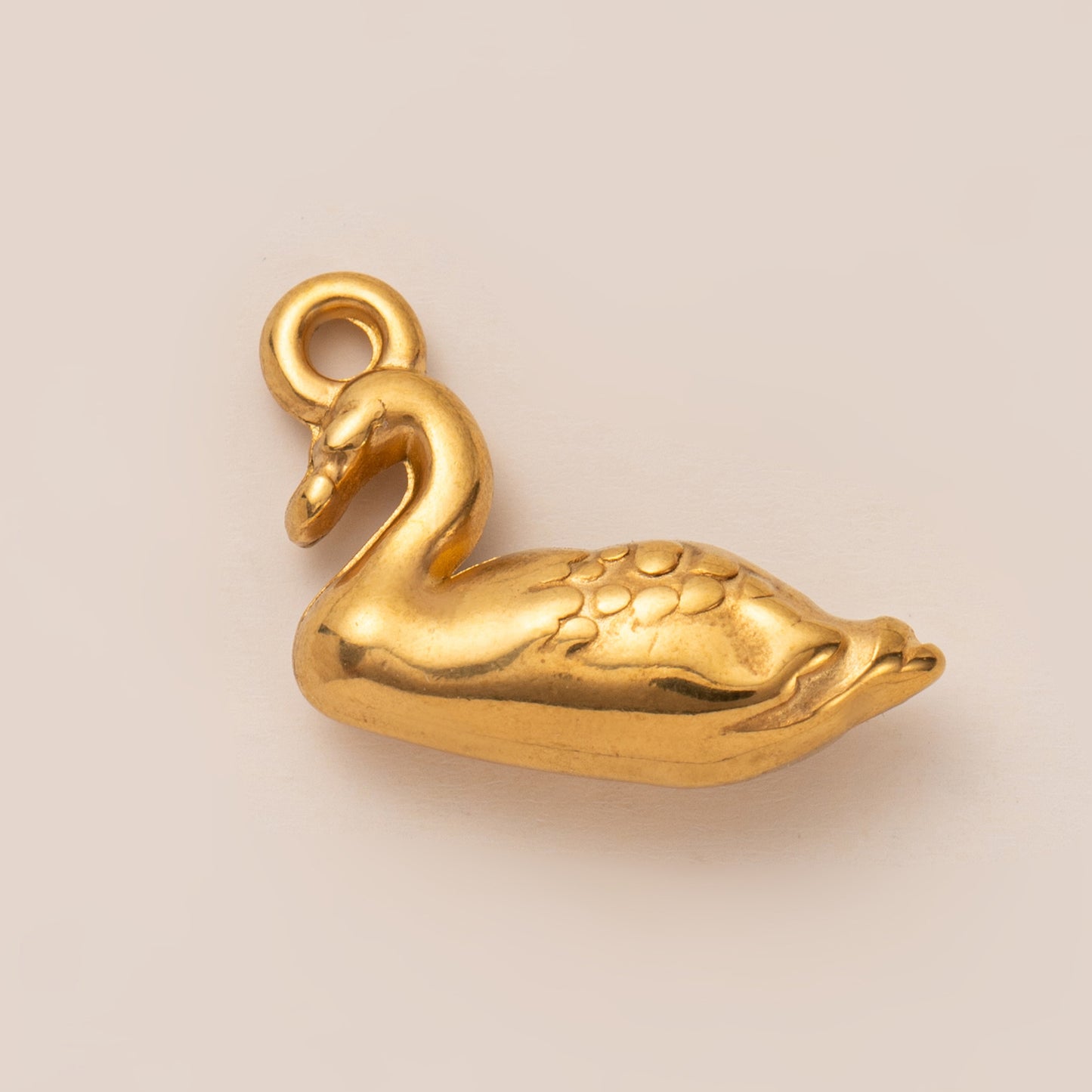 Vintage 18K Gold Plated Animal Stainless Steel PVD Ball Chain Charm Bar
