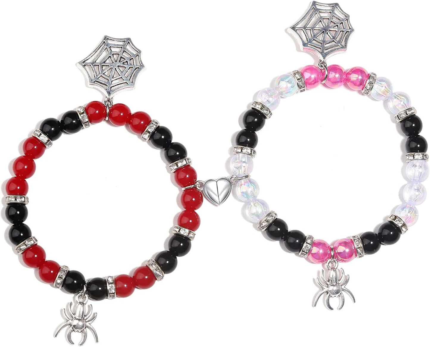 Sweet Heart Animal Shape Alloy Rhinestone Charm Bracelet for Couples