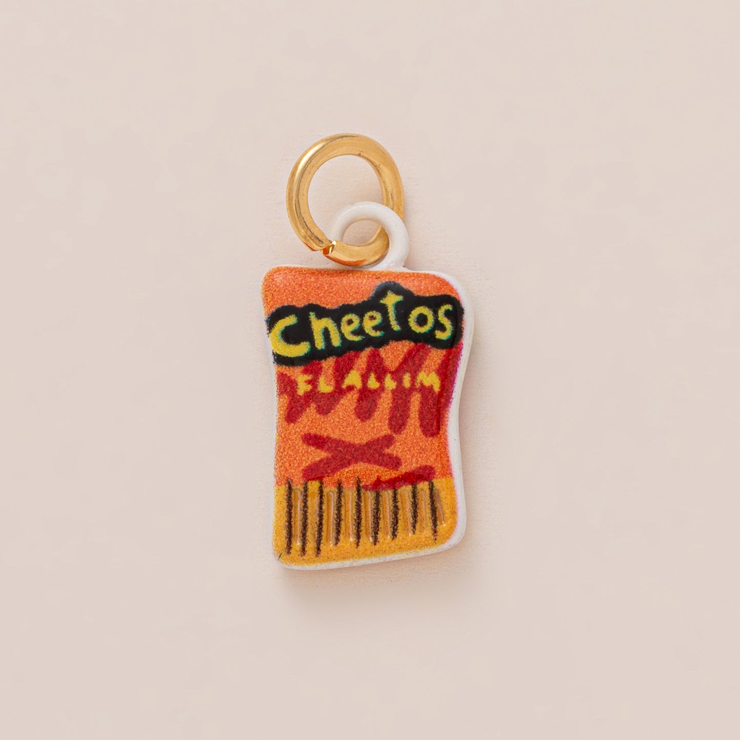 Sweet Geometric Brass Plated Charm Bar