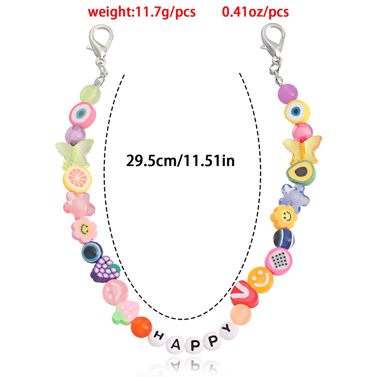 Bohemian Style Geometric HAPPY Letter Alloy Anklet for Women with Creative Design