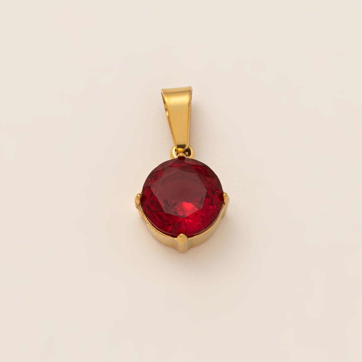 Vintage Geometric Stainless Steel 18K Gold Plated PVD Cubic Zirconia Pendant Necklace Charm Bar for Unisex