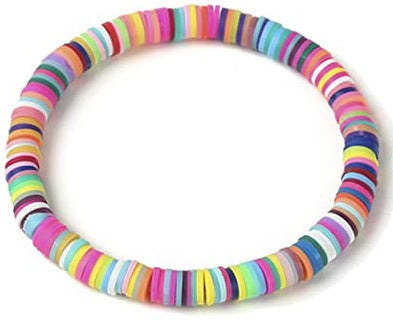 Bohemian Geometric Resin Bracelet Unisex Colorful Rainbow Hand Jewelry