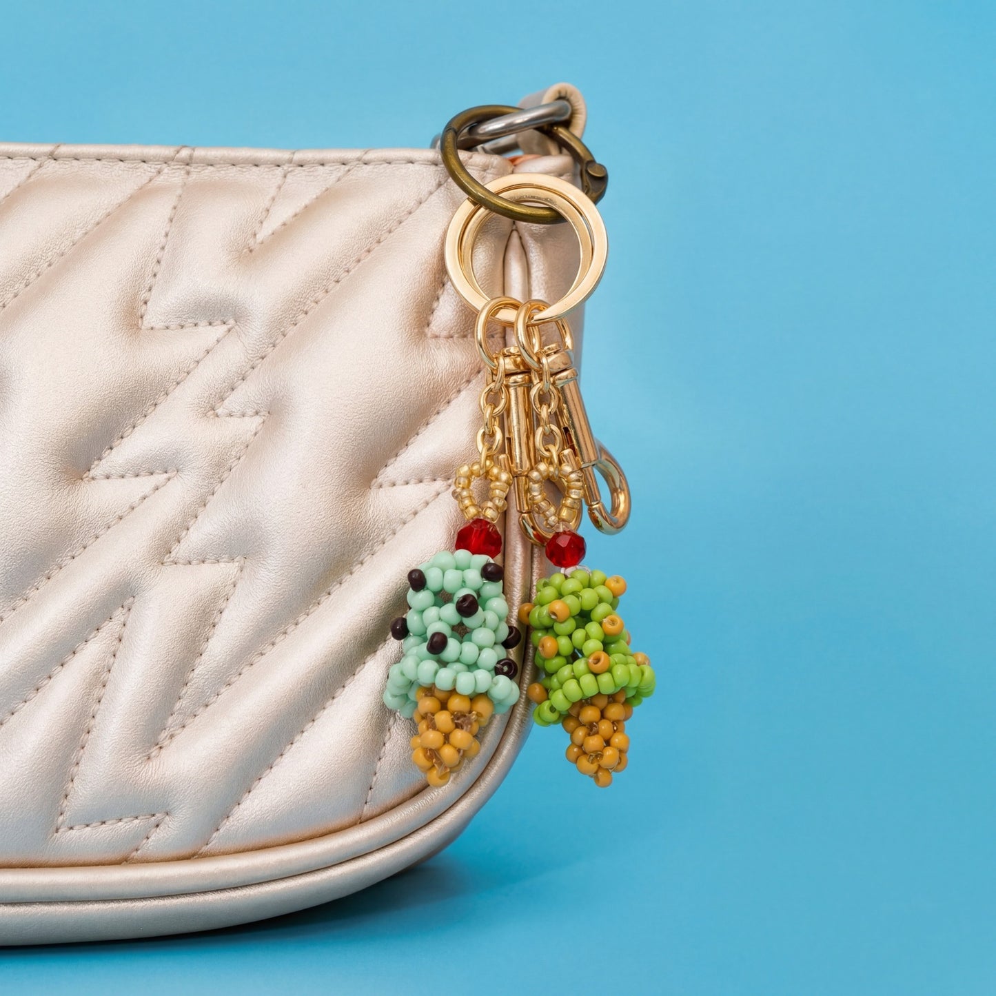Fruit Food Series DIY Charm Bar Keychain Bag Pendant