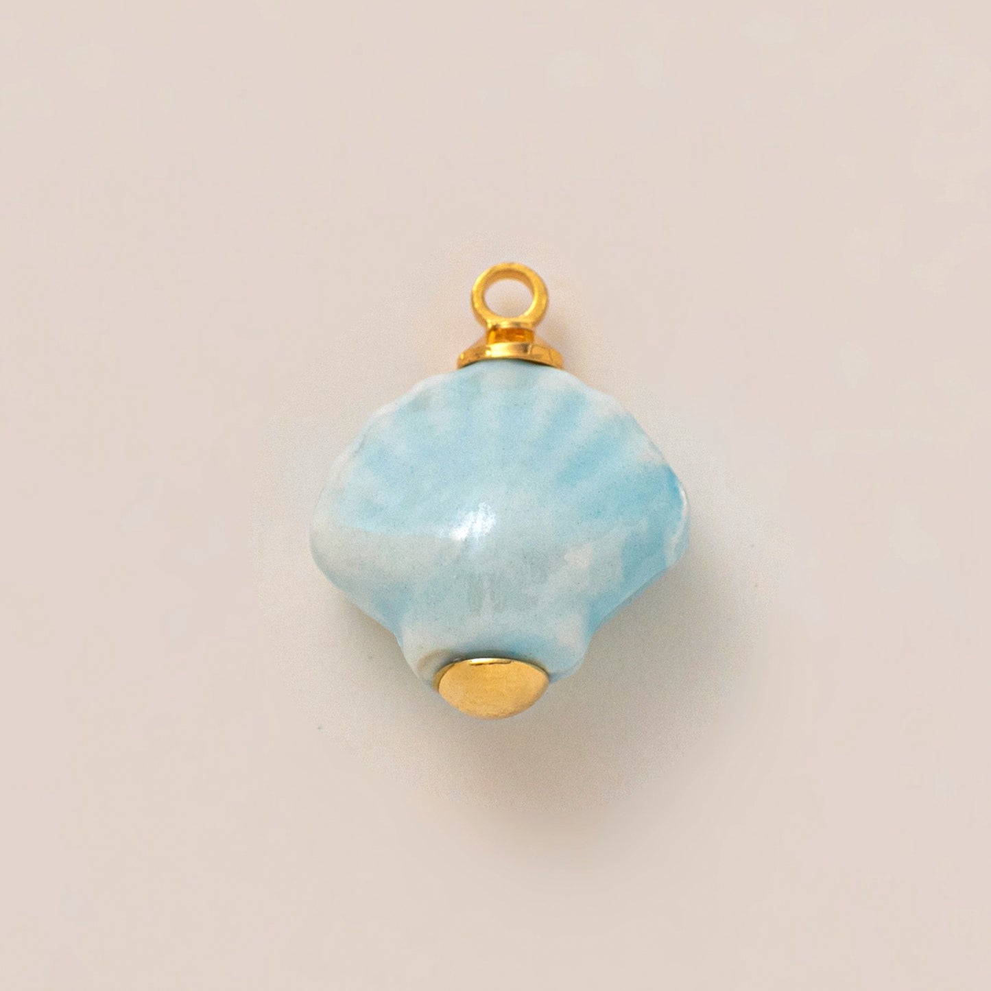 Sweet Striped Brass 18K Gold Plated Charm Bar