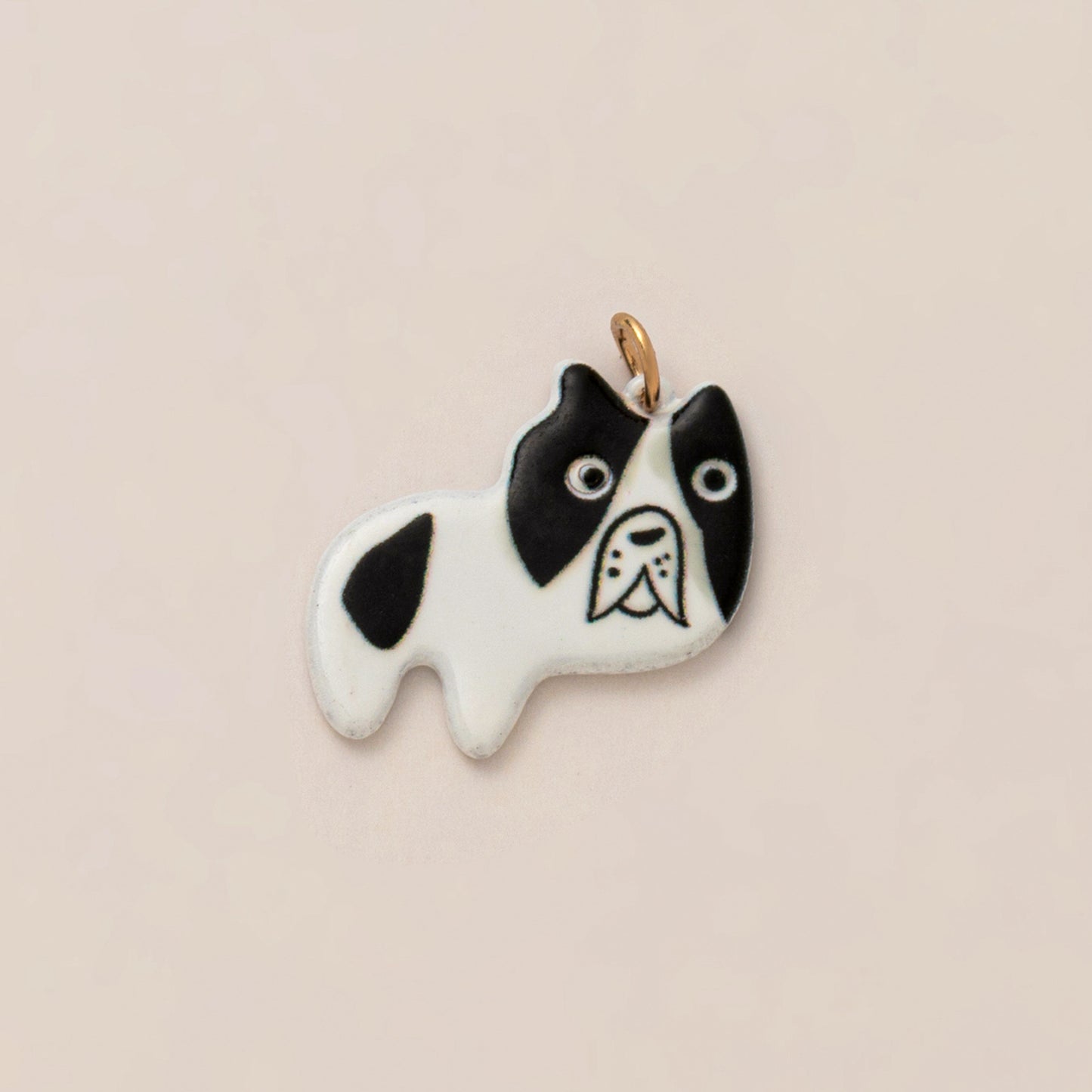 Luxury Casual Hand-Painted Animal Ceramic Pendant Stainless Steel Necklace for Unisex