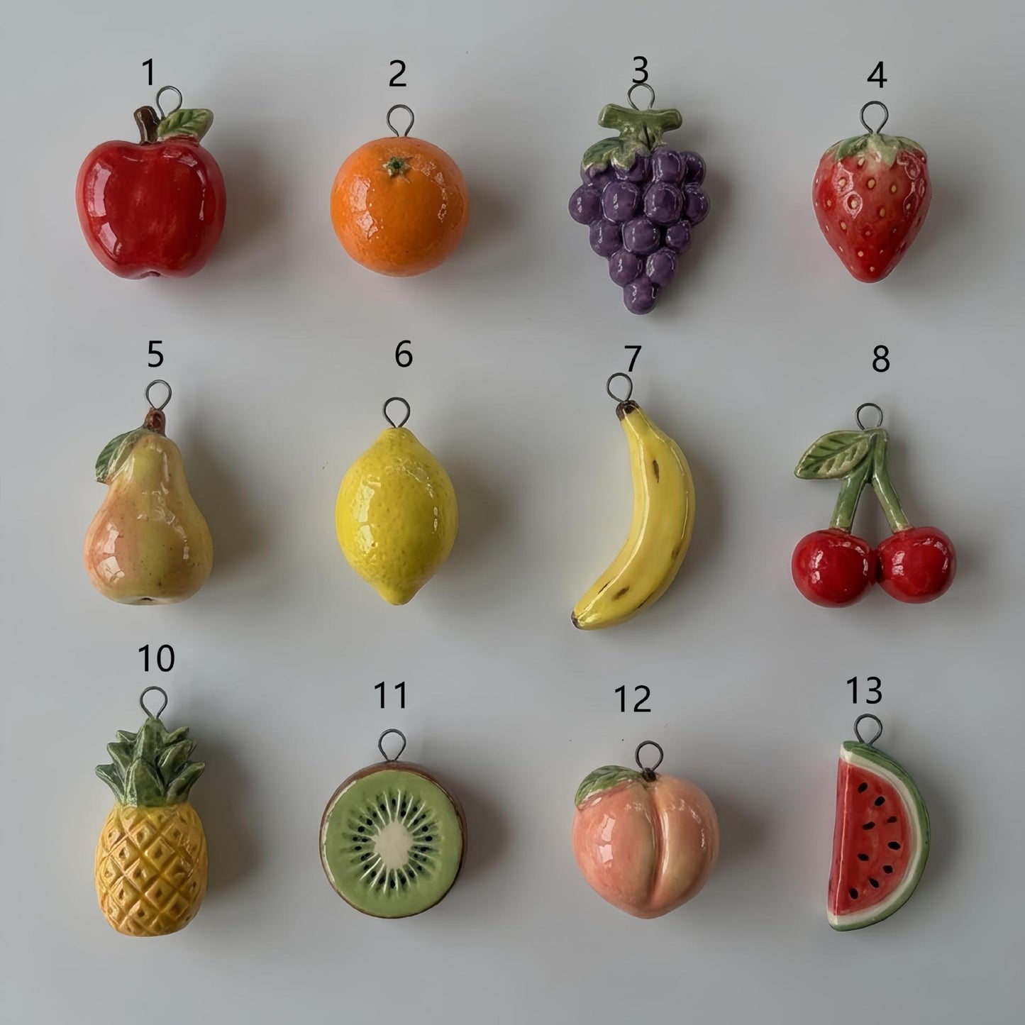 Sweet Stainless Steel PVD Fruit Pendant Necklace with Adjustable Chain