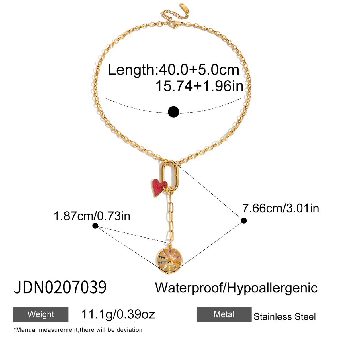 Elegant Geometric Stainless Steel Cubic Zirconia Snake Chain Bracelet for Women