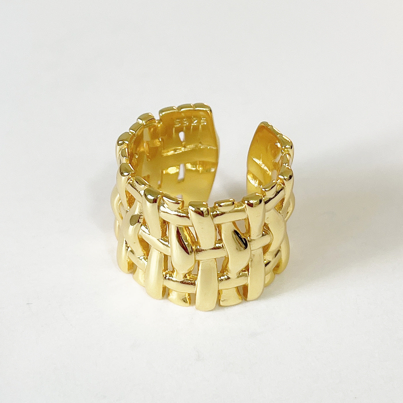 Vintage Minimalist 925 Sterling Silver Heart Inlay Ring for Women