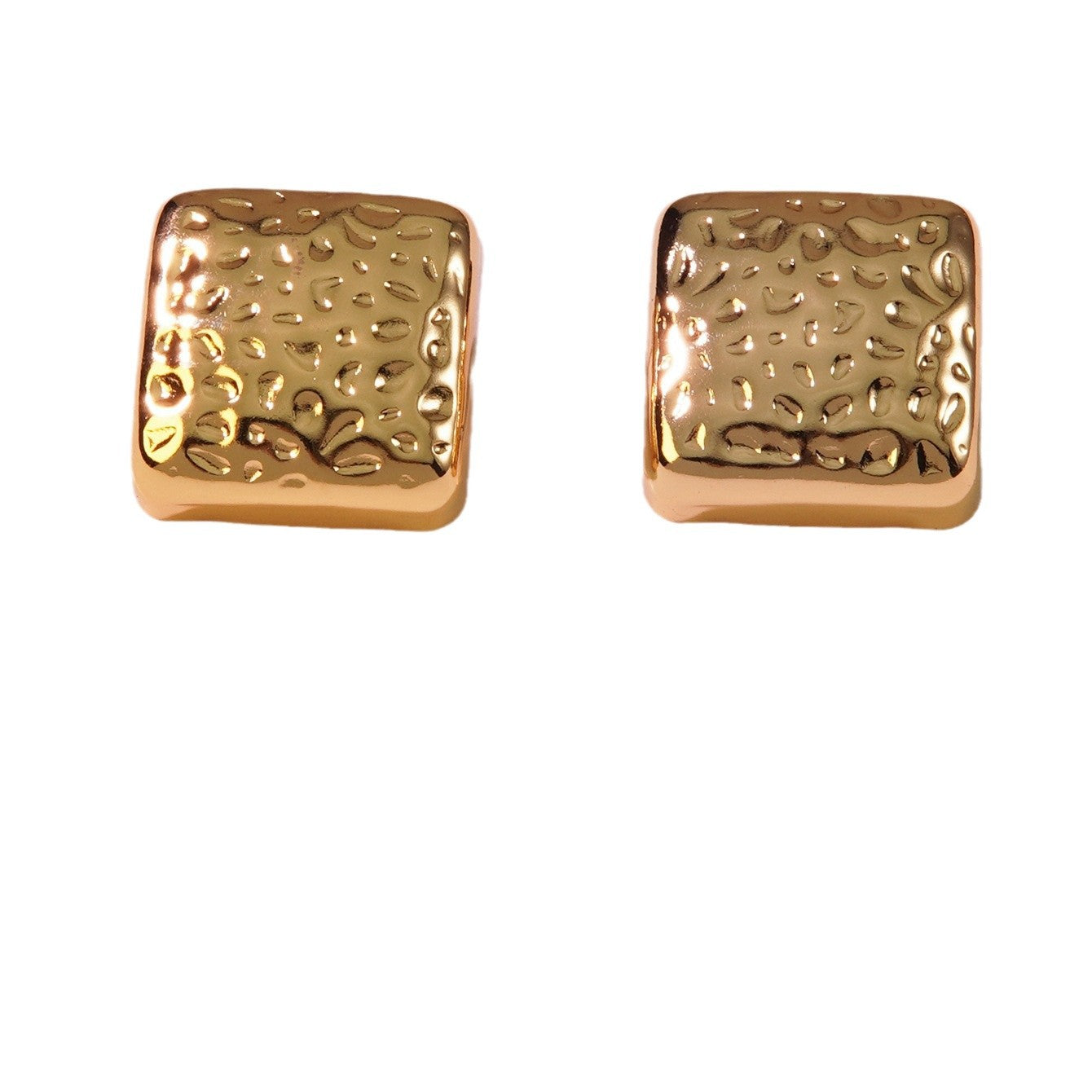 Orecchini minimalisti in acciaio inossidabile con pois geometrici eleganti